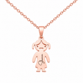MIA ROSE GOLD PERSONALISED GIRL OR BOY PENDANT NECKLACE (READY IN 3 DAYS)