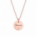 GEMMA ROSE GOLD PERSONALISED NECKLACE (READY IN 3 DAYS)