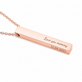 MILANI ROSE GOLD PERSONALISED BAR NECKLACE (READY IN 3 DAYS)