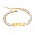 KETURAH GOLD PERSONALISED CZ BRACELET (READY IN 3 DAYS)