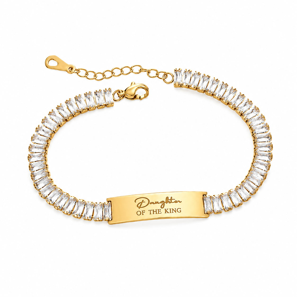 KETURAH GOLD PERSONALISED CZ BRACELET (READY IN 3 DAYS)