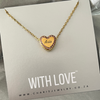 Personalized gold European charm necklace
