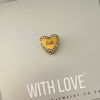 Charis Love Story Personalized European Charm, Gold Stainless Steel (READY IN 3 DAYS)