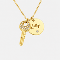GOLD KEYLEE PERSONALISED KEY NECKLACE (READY IN 3 DAYS)