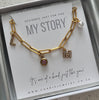 My Story Starter Necklace, Paperclip Gold Tarnish proof, Adjustable, Charms sold separately (READY IN 7 DAYS)