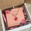 Teacher's Gift Necklace, Thank You for helping me Bloom, Stainless Steel