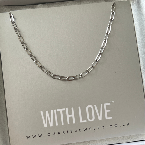 My Story Starter Necklace, Silver Tarnish proof, Adjustable