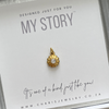 Gold CZ Flower charm dangle for build my story bracelet and necklace