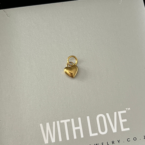 Tiny Heart Gold Water and Tarnish Proof, Size 8x6mm