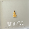 Boy with Optional Personalized Initial Gold Water and Tarnish Proof, Size 15mm