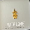 Girl Gold Water and Tarnish Proof, Size 20mm