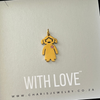 Girl Gold Water and Tarnish Proof, Size 20mm