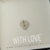 Personalized Crystal Heart Water & Tarnish Proof, Size 12mm