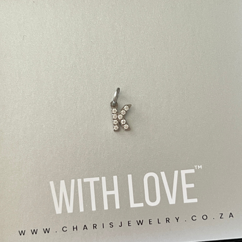CZ Initial Letter (A-Z) Water & Tarnish Proof