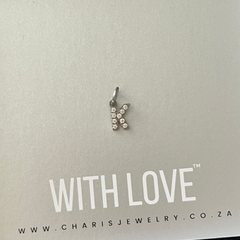 CZ Initial letter necklace and bracelet