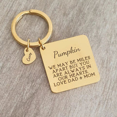 PERSONALIZED KEYRING GOLD