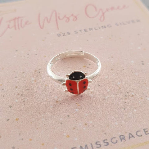 Children's ladybug ring