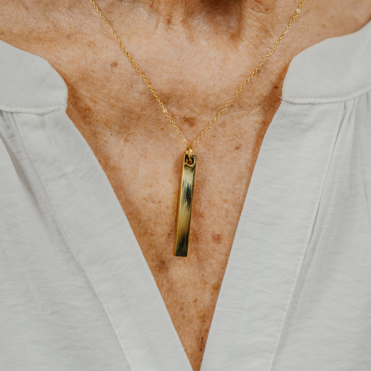 MILANI GOLD PERSONALISED BAR NECKLACE (READY IN 3 DAYS)
