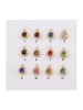 Identity Initial and Birthstone Necklace, Gold Stainless Steel, Adjustable 45-50cm