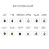Bella Personalized Bar Necklace with Optional Birthstone, Stainless Steel (READY IN 3 DAYS)