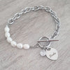 Personalized heart bracelet