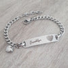 Arabella Personalized Stainless Steel bracelet, Adjustable Size 18-22cm (READY IN 3 DAYS)