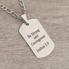 Personalized Men's Dog Tag Chain
