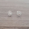 Round crystal earrings
