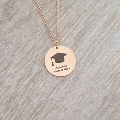 engraved graduation necklace