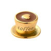 Coffee Cup European Charm, Gold Stainless Steel (Purchase on Back Order 2-3 weeks)