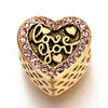 Love you gold European Charm