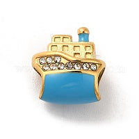 Ship European Charm, Gold Stainless Steel (PRE-ORDER ALLOW 10 DAYS)