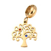 Gold european charm tree