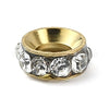Charis Love Story European Single Charm Bead, Gold Stainless Steel