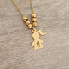 personalized gold mom necklace