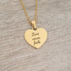 Amore Personalized Necklace, Gold Stainless Steel, Size: 20mm on 45cm chain (READY IN 3 DAYS!)
