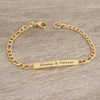 Mia Personalized Gold Stainless Steel bracelet, Size 18cm (READY IN 3 DAYS!)