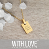 personalized necklace gold