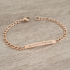 personalized bracelet rose gold