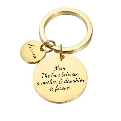 Kayleigh Gold Personalized Keyring, Stainless Steel (READY IN 3 DAYS!)