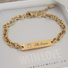 personalized bracelet gold