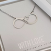Personalized infinity necklace