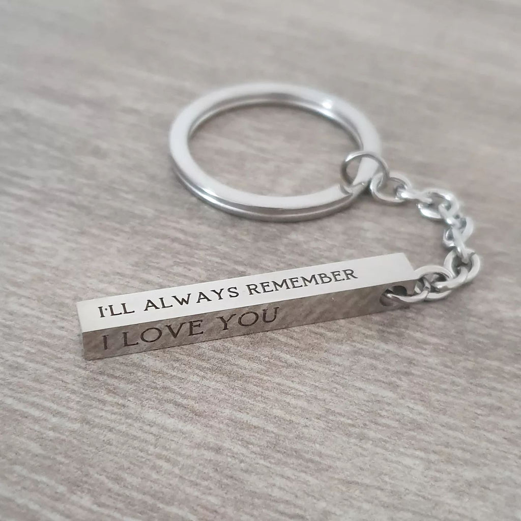 Personalized bar keyring | Charis Jewelry SA
