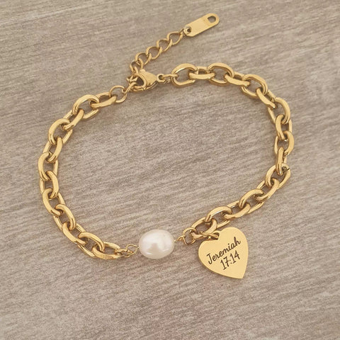 Milla Personalized Gold Stainless Steel bracelet, Adjustable Size (READY IN 3 DAYS!)