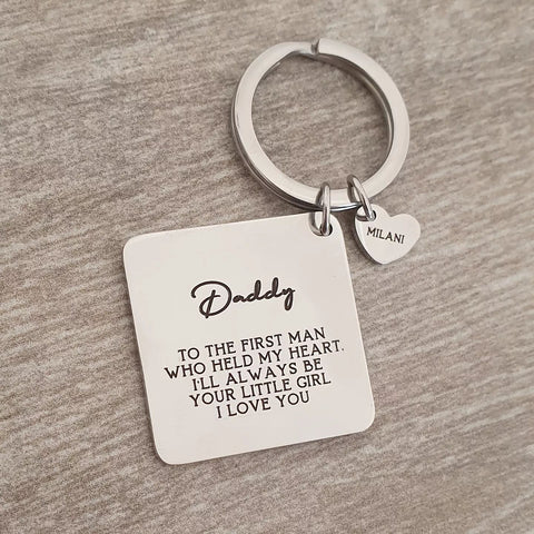 Amaya-Lee Personalized Keyring, Stainless Steel (READY IN 3 DAYS!)