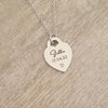 Amara Personalized Necklace, Stainless Steel, Size: 21mm on 45cm chain (READY IN 3 DAYS!)