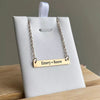 Emery Personalized Bar Name Necklace, Stainless Steel (SILVER, GOLD OR ROSE GOLD, READY IN 3 DAYS)
