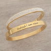personalized bangles gold