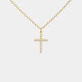 GRACE CZ GOLD CROSS NECKLACE