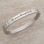 Kiera Personalized Clip Open Bangle, Stainless Steel Regular Size: 58mm Diameter (READY IN 3 DAYS!)